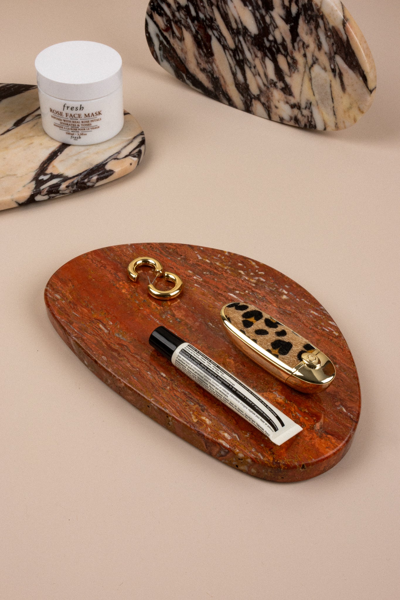 Rosso Travertine Tray