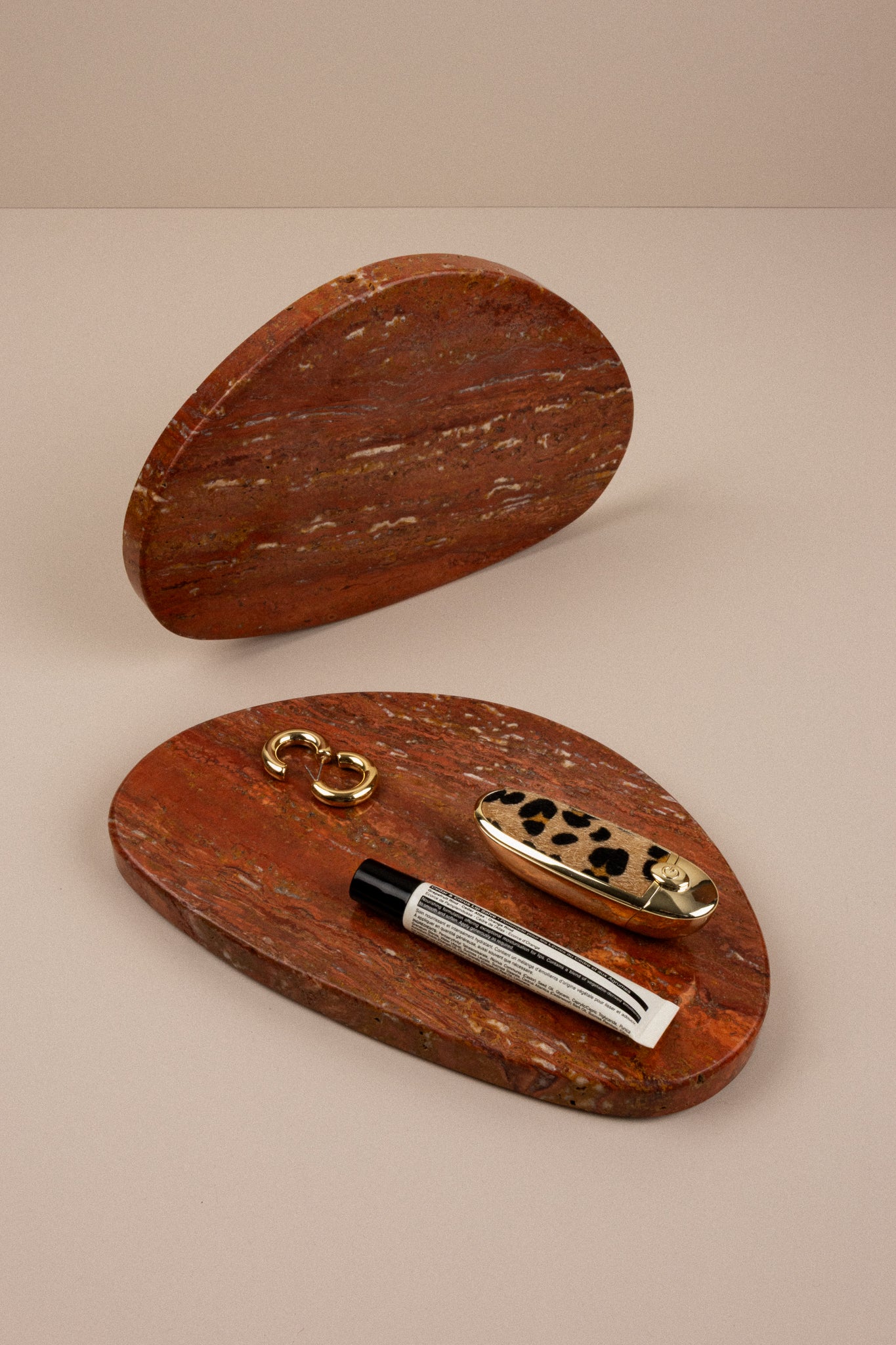 Rosso Travertine Tray